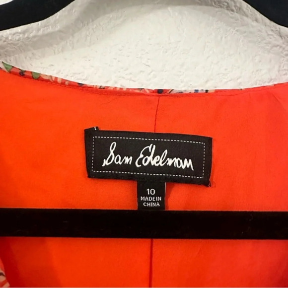 Sam Edelman Country Paisley Floral Fit and Flare dress red size 10 - Picture 6 of 6